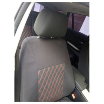 Husa auto dedicate BMW E91 318. FRACTIONATE - ROMB. Calitate Premium