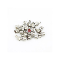 Capace valve auto metalice universale 100 bucati argintii