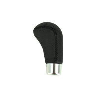 Maner schimbator viteze auto universal negru piele cusatura neagra