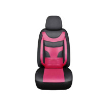 Huse Auto Universale 11 Piese fractionate Negru cu Rosu Compatibile Scaune Fata si Spate