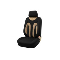 Huse scaun auto universale pentru fata culoare Negru cu Bej 1+1