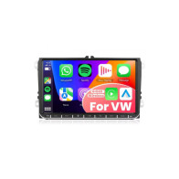 Navigatie Android 9 inch 4GB+64GB CarPlay Android Auto GPS WIFI FM RDS compatibila Volkswagen