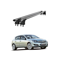 Set bare transversale aluminiu cu prindere in puncte fixe compatibile Opel Astra H 2004-2011 negre sau argintii