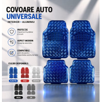 Covoare auto universale interior aluminiu albastru| ShopCS.ro