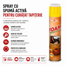 Spray cu spuma activa pentru curatat tapiterie 650ml Breckner Germany